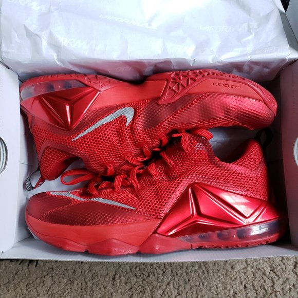 lebron 12 low red